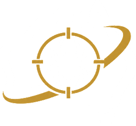 Pest Hunter logo in white and gold